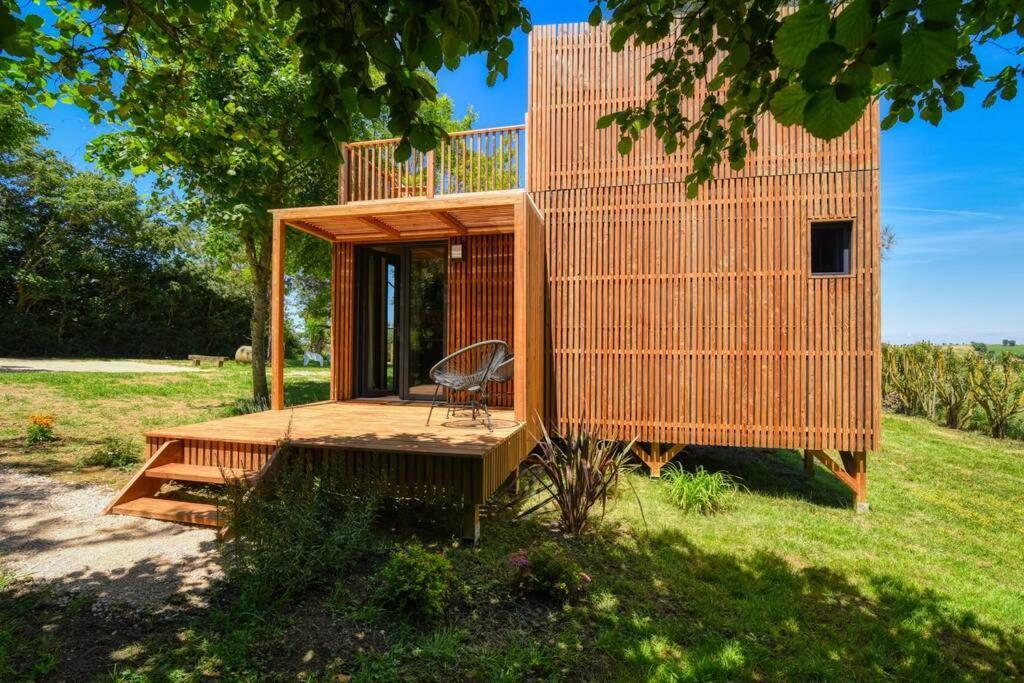 Chalet De Charme Avec Piscine Villa Aurade Exterior photo