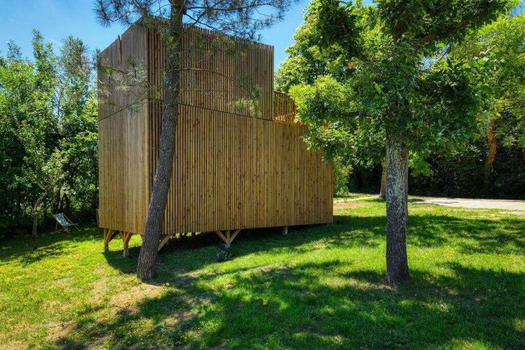 Chalet De Charme Avec Piscine Villa Aurade Exterior photo